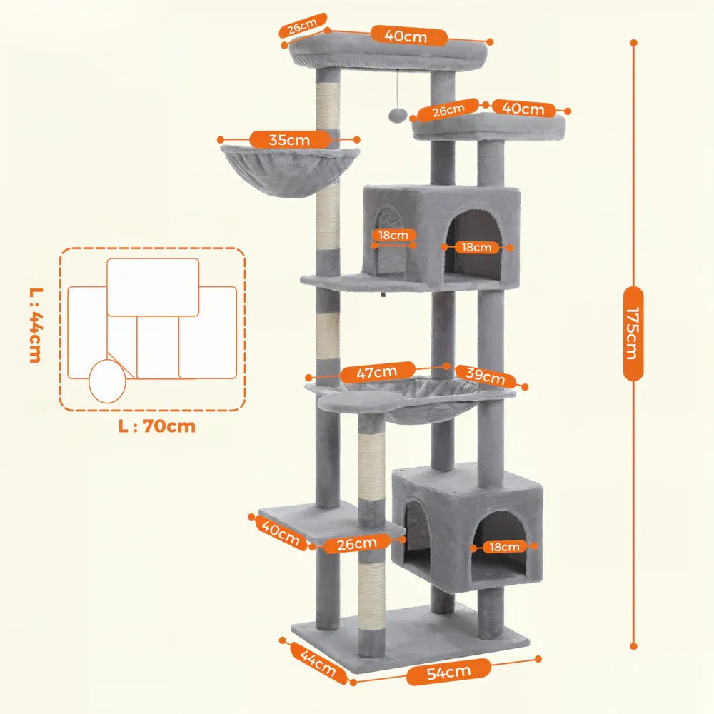 arbre à chat pour gros chat dimension