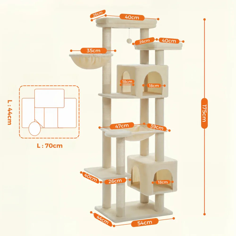 arbre à chat pour gros chat dimension