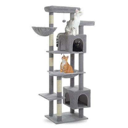 arbre à chat pour gros chat gris