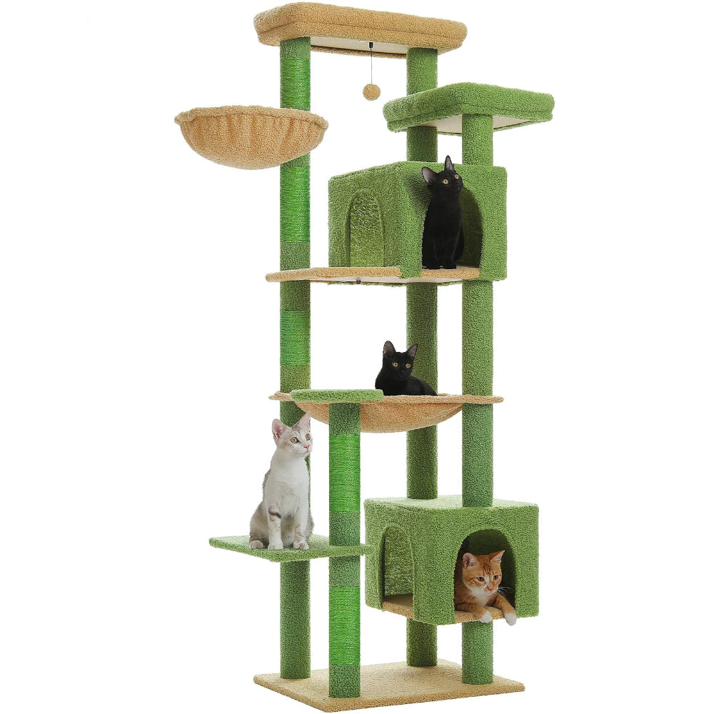 arbre à chat pour gros chat vert