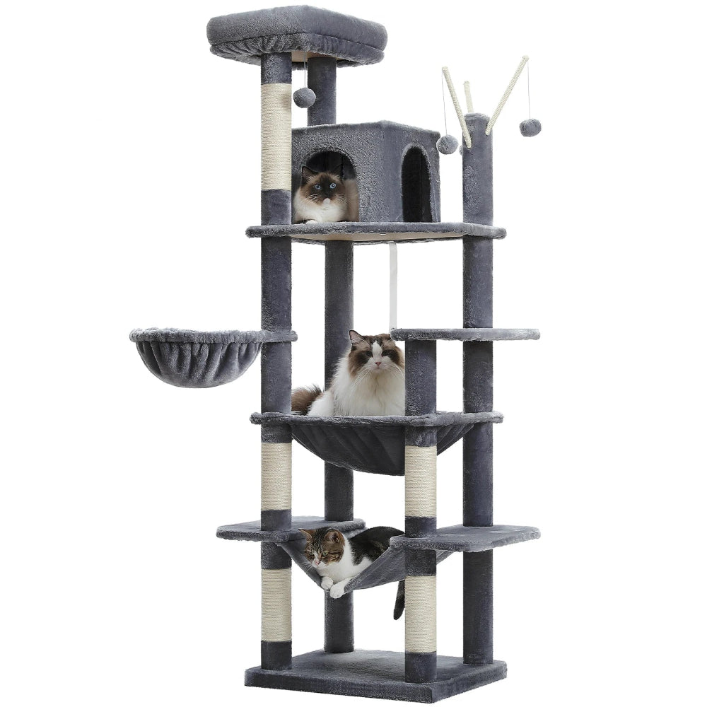 Arbre à chat XXL 175cm gris foncé