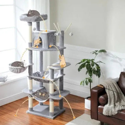 Arbre à chat XXL 175cm multifonction