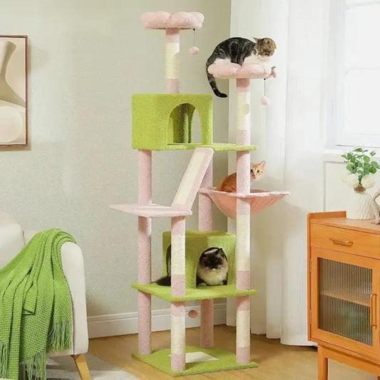 Arbre à chat XXL fleur dans un salon