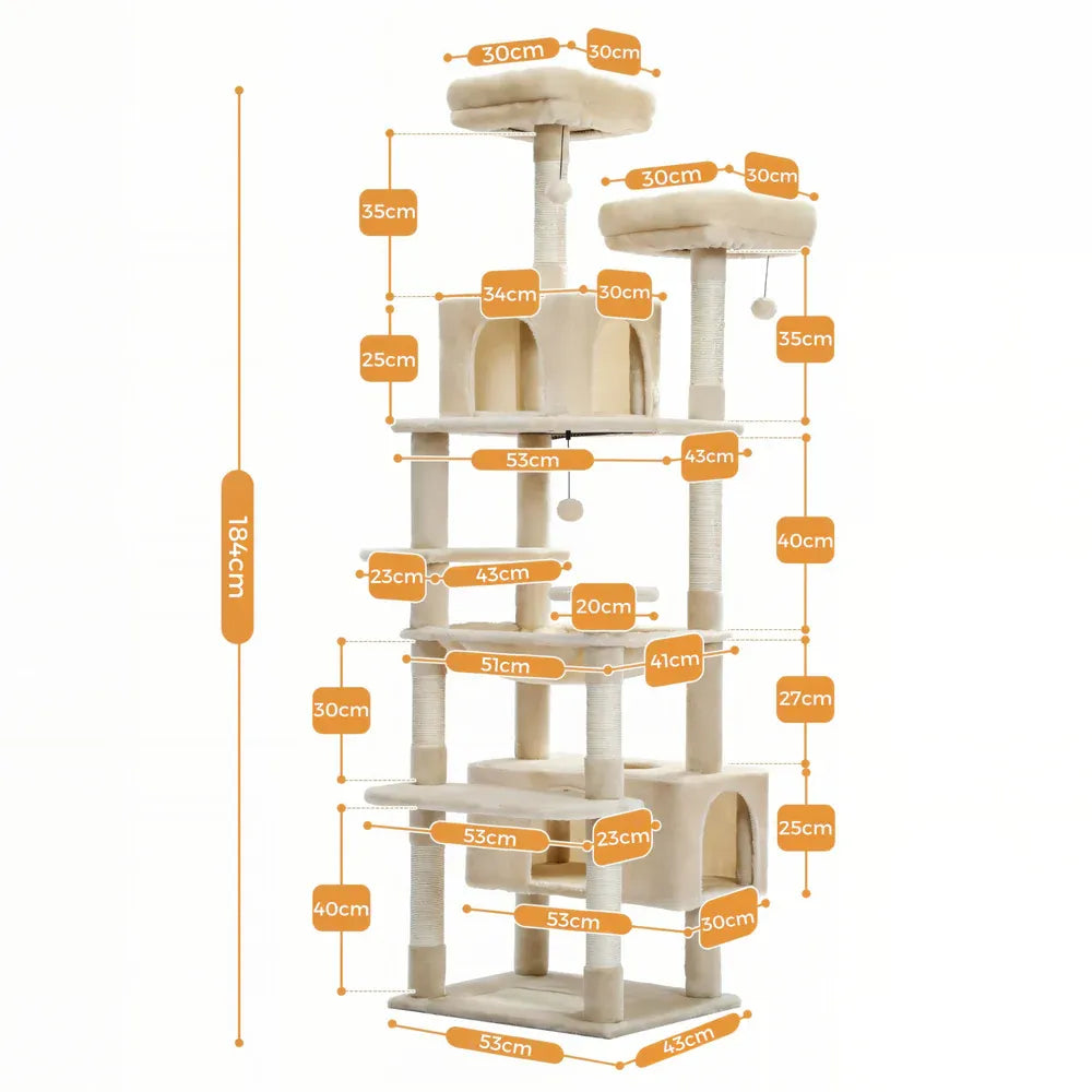Arbre à chat XXL solide dimension
