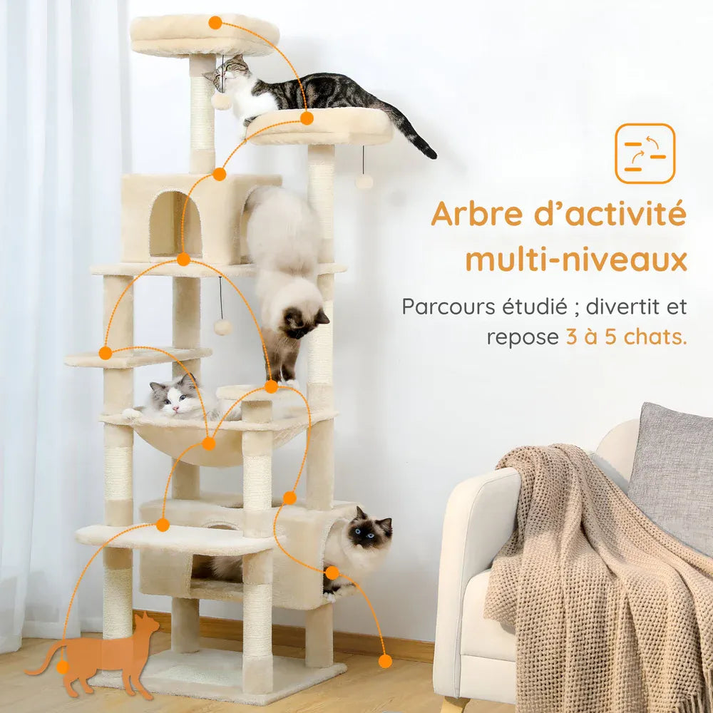 Arbre à chat XXL solide multi niveaux
