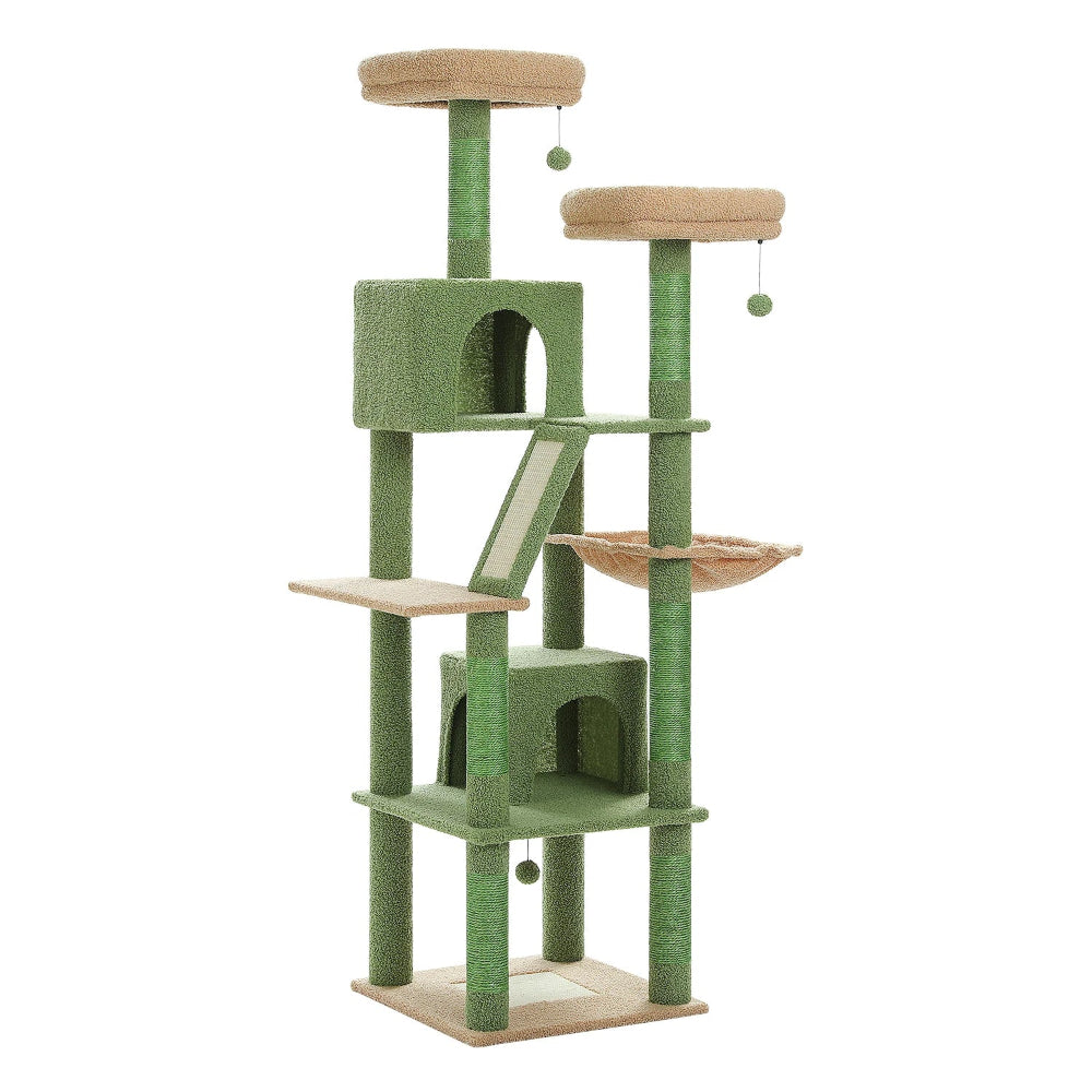 Arbre à chat XXL vert