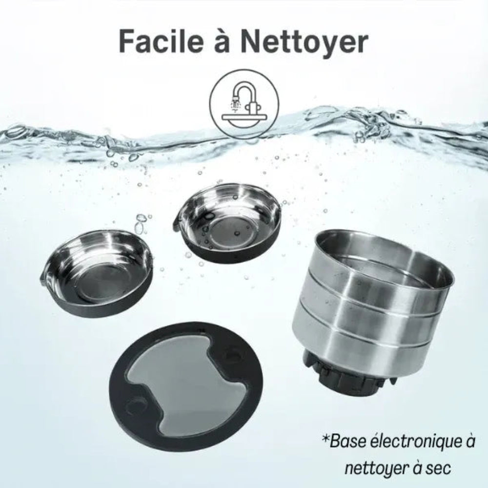 Distributeur automatique de croquettes pour 2 chats nettoyage facile Image