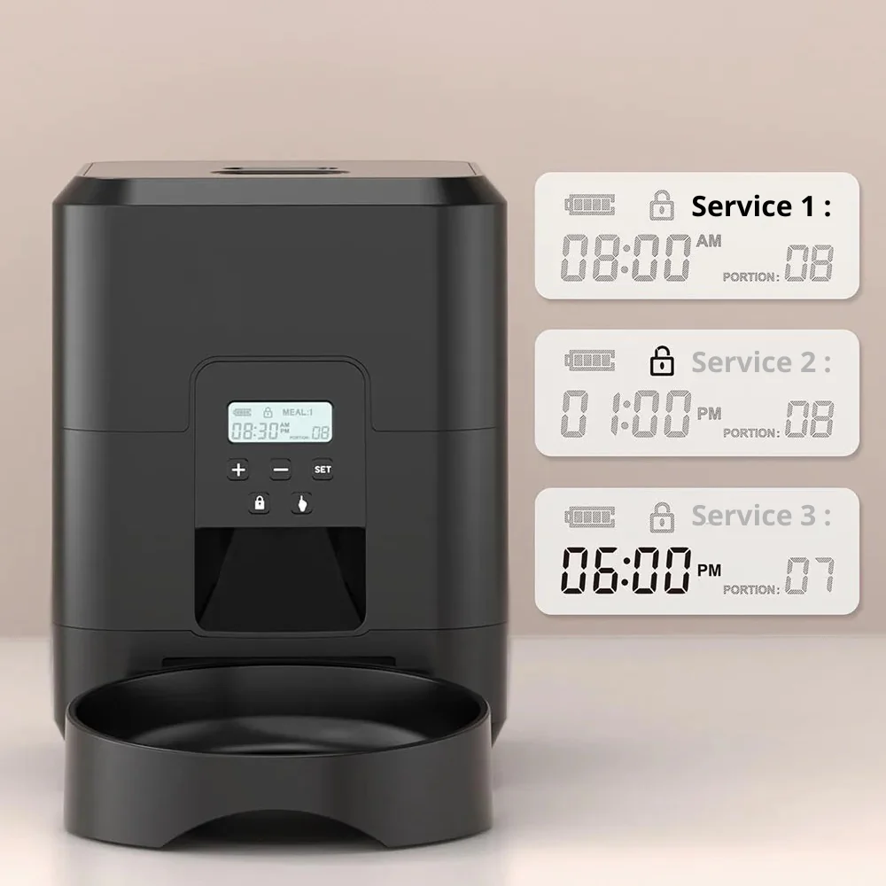 Distributeur chat croquette automatique programme de repas