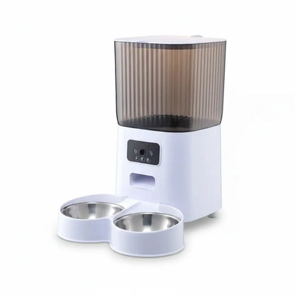 Distributeur de croquette pour chat automatique double bol avec caméra