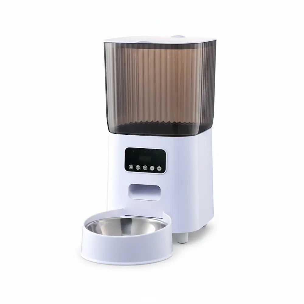 Distributeur de croquette pour chat automatique simple bol avec bouton
