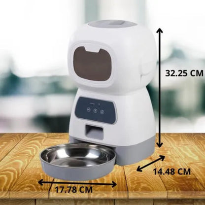 Distributeur de croquette pour chat connecté dimension