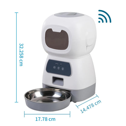 Distributeur de croquette pour chat connecté dimensions 