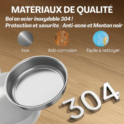 Distributeur de croquettes automatique pour chat bol inox