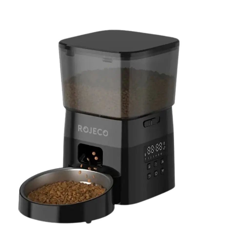 Distributeur de croquettes automatique pour chat coloris noir