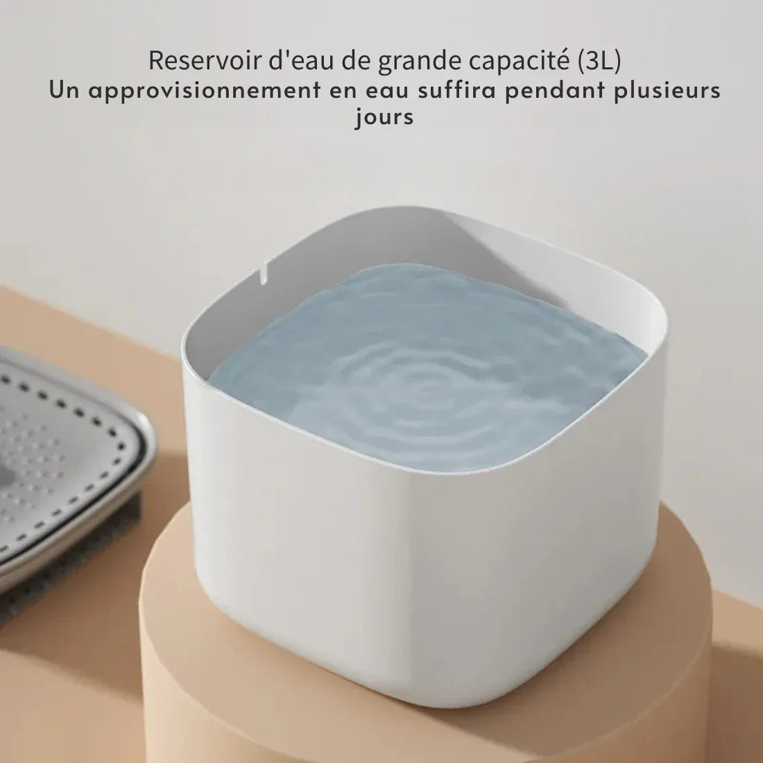 Fontaine à eau chat silencieuse capacité 3 litres