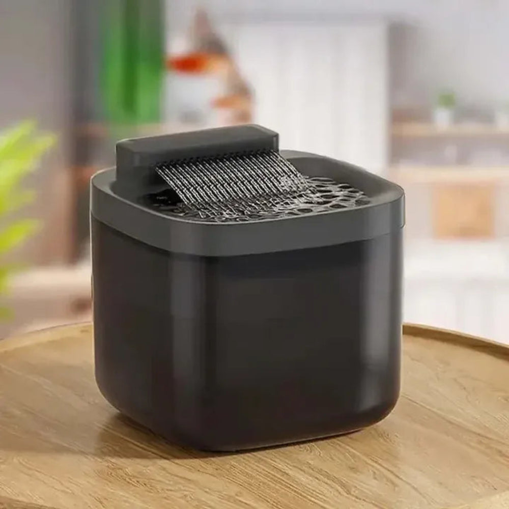 Fontaine à eau pour chat noire écoulement 
