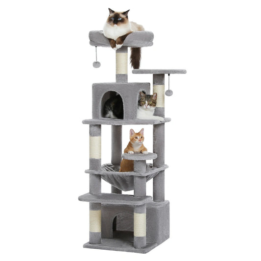 Grand arbre à chat gris